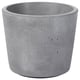 BOYSENBÄR round concrete planter, grey, simple design, indoor/outdoor use.