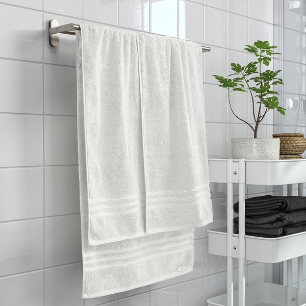 BROKGLIM Bath sheet, white, 100x150 cm