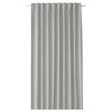 Single room-darkening curtain in light grey. Made from recycled materials, simple design.