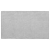 Grey rectangular BRUKSVARA rug, soft and warm, made from recycled polyester.