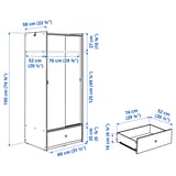 Illustration with measurements for the product: BRUKSVARA.