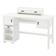 BRYTNING Desk and storage combination, white, 135x53 cm