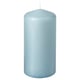 DAGLIGEN Unscented pillar candle, pale blue, 14 cm 40 hr