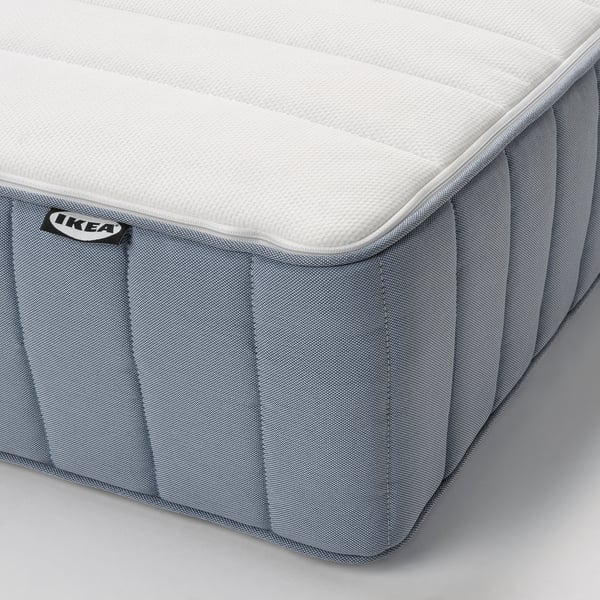 A close-up view of an ikea mattress showcasing its quality design and durable materials.