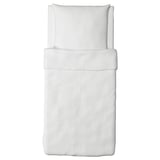 White DVALA bedding set, rectangular, smooth, all cotton.