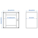 Illustration with measurements for the product: EKET.