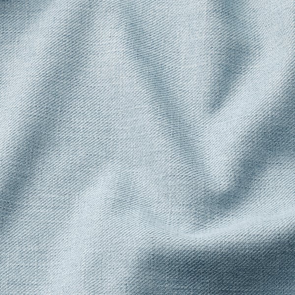 Close-up of soft, textured silver fabric with subtle stripes. The material appears smooth and durable.