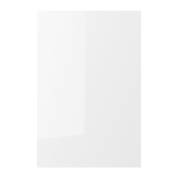 ENHET glossy white cabinet door, rectangle, modern design.