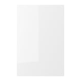 ENHET glossy white cabinet door, rectangle, modern design.