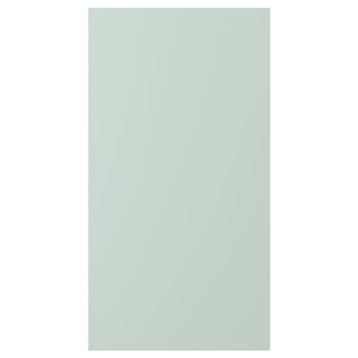 ENHET door, grey-green, rectangular, smooth foil, sturdy particleboard.