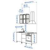 Illustration with measurements for the product: ENHET.