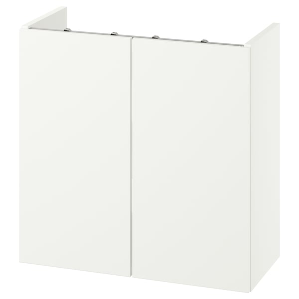 ENHET Wash-stand with doors, white, 60x32x60 cm