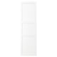 Option: White ENKÖPING cabinet door, simple wooden texture design with three sections.