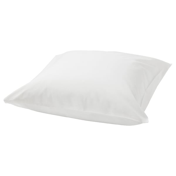 A pristine white FÄRGMÅRA pillowcase crafted from 100% cotton, offering a smooth texture and classic rectangular shape.
