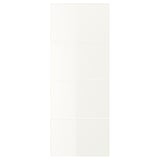 White glass wardrobe, modern design.