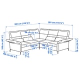Illustration with measurements for the product: FAMMARP.
