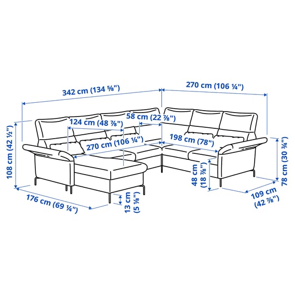 Illustration with measurements for the product: FAMMARP.