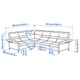 Illustration with measurements for the product: FAMMARP.