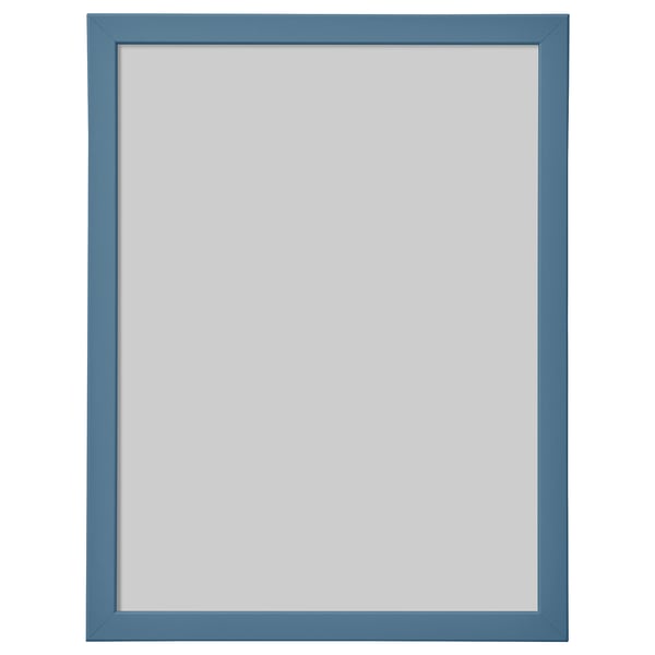 Blue rectangular picture frame with clean edges, suitable for wall or table display.