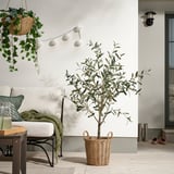 FLODBJÖRK Plant pot, in/outdoor light grey-brown, 24 cm