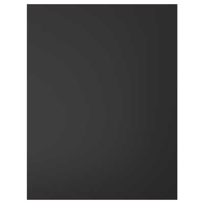 FÖRBÄTTRA black kitchen panel, square, matt finish, recycled materials.