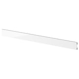 FÖRBÄTTRA white plinth, glossy finish, plastic material, long rectangular shape for kitchen cabinets.