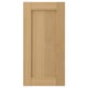 FORSBACKA oak veneer cabinet door, rectangular with beveled edges, warm tone.