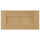 Option: FORSBACKA oak wooden drawer fronts, light brown, panel design.