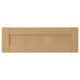 Option: A FORSBACKA drawer front in warm oak wood. Its classic frame design beveled edges.