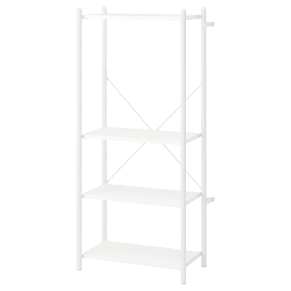 FRÖSKELÅS Storage unit, white, 63x35x141 cm