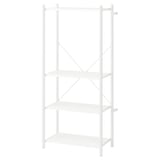 FRÖSKELÅS Storage unit, white, 63x35x141 cm