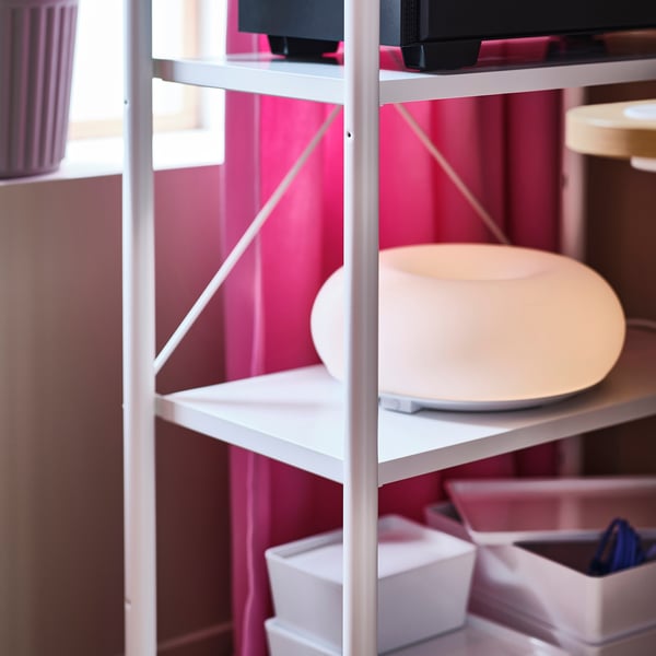 FRÖSKELÅS Storage unit, white, 63x35x141 cm