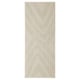 FULLMAKT rug in beige. Rectangle, minimalist design. Suitable indoors/outdoors. Crafted from polyester.
