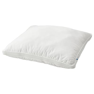 GAFFELKLOCKA pillow, white, soft, rectangular shape, mesh sides, breathable lyocell-cotton cover.