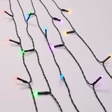 Image shows multi-colored lights, part of GETKÅL. The lights adjust color and have multiple modes, suitable for outdoor use.