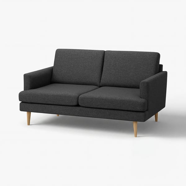 GRILLSTORP / SMEDSTORP 2-seat sofa, Gunnared/dark grey oak