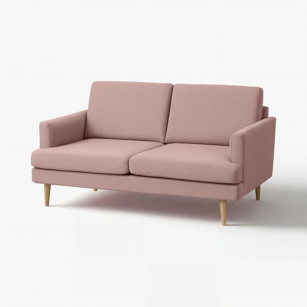 GRILLSTORP / SMEDSTORP 2-seat sofa, Gunnared/light brown-pink oak