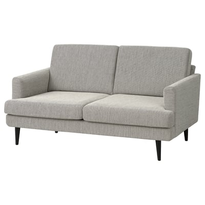 GRILLSTORP grey sofa, modern design, fabric upholstery, 2-seater, low back, comfortable.