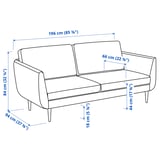 Illustration with measurements for the product: GRILLSTORP.