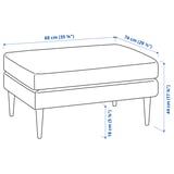 Illustration with measurements for the product: GRILLSTORP.