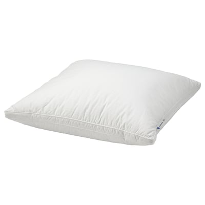 White GRÖNAMARANT pillow, square, cotton cover, supportive, recycled filling.