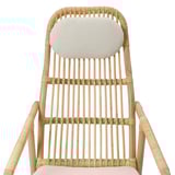 Wicker chair with cushion. Zippered, washable cover. Fits salnö armchair.