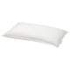 Option: GULKAVLE: white pillow, soft, feather-down filled, low profile, cotton cover, rectangular shape.
