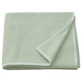 Folded light green GULVIAL towel, soft 100% cotton, thick terry design.