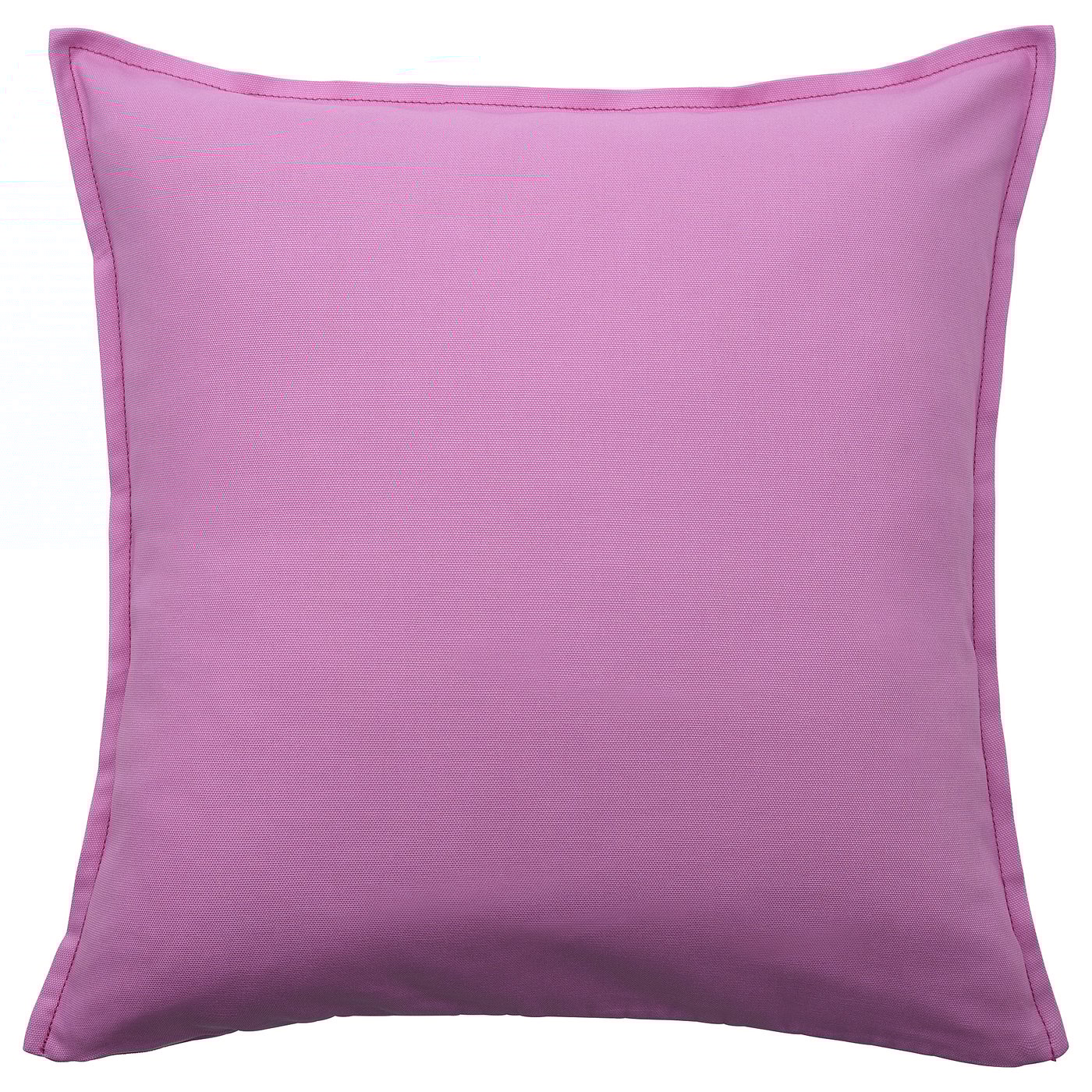 GURLI: bright pink square cushion cover, simple design, 100% cotton.