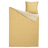HAMNSENAP Duvet cover and pillowcase, yellow/multicolour, 140x200/80x80 cm