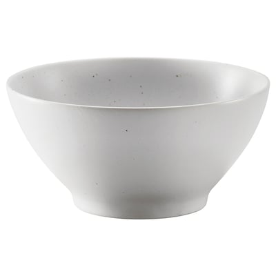 Elegant white HARMYNTA bowl, made of feldspar porcelain, round with smooth edges, perfect for serving and eating.