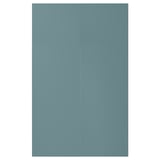 Turquoise HAVSTORP kitchen cabinets with smooth, lacquered doors in a modern design.