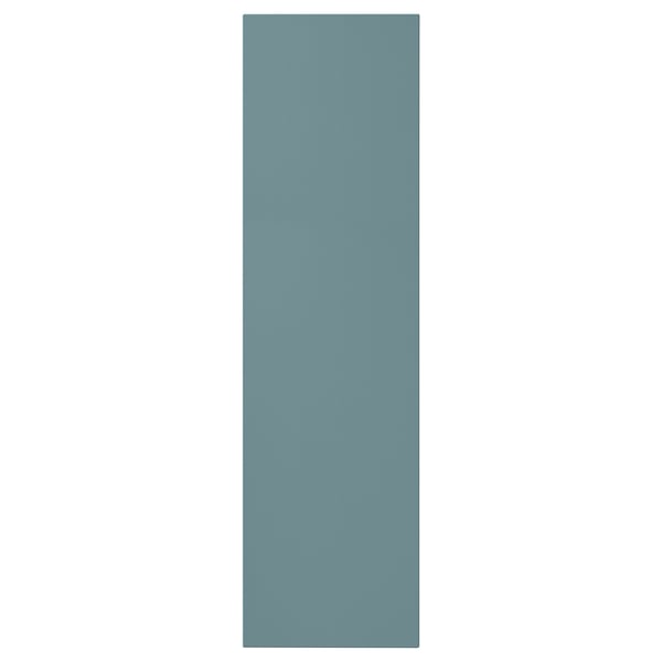 Rectangular turquoise kitchen cabinet panel, smooth acrylic finish.
