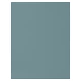 A turquoise HAVSTORP cabinet front. It has a smooth, rectangular shape with clean lines, giving a modern look.